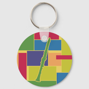 Clarinet Colorblocks Keychain