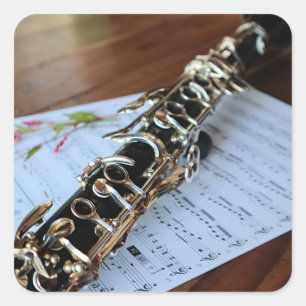 Clarinet, Concerto No. 3, Square Sticker