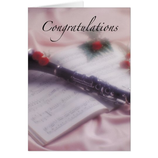 Clarinet Congratulations Card