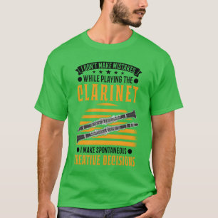 Clarinet Creative Decisions Clarinetist retro T-Shirt