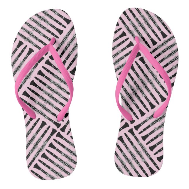 Clarinet Crosshatch Flip Flops (Footbed)