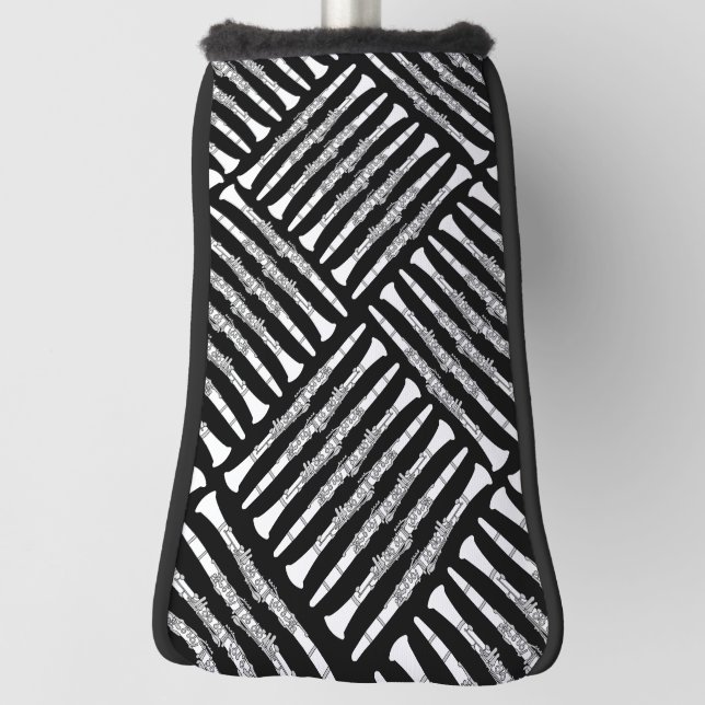 Clarinet Crosshatch Golf Head Cover (Rotate 90)