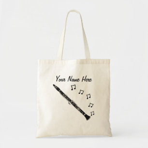 Clarinet Custom Tote Bag Clarinetist Musician Gift