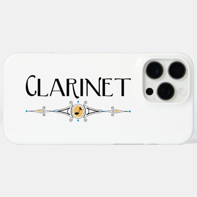 Clarinet Decorative Line Case-Mate iPhone Case (Back (Horizontal))
