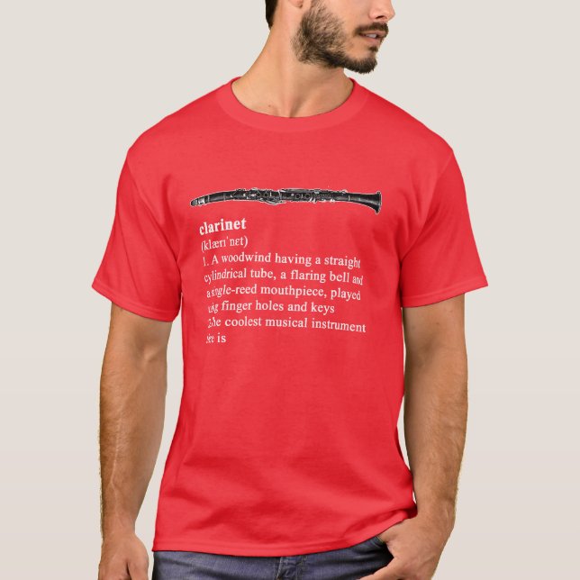 Clarinet - defined as cool T-Shirt (Front)
