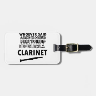 clarinet Designs Luggage Tag