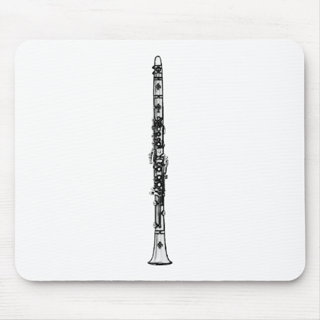 Clarinet "Drawing" Mouse Mat (Front)