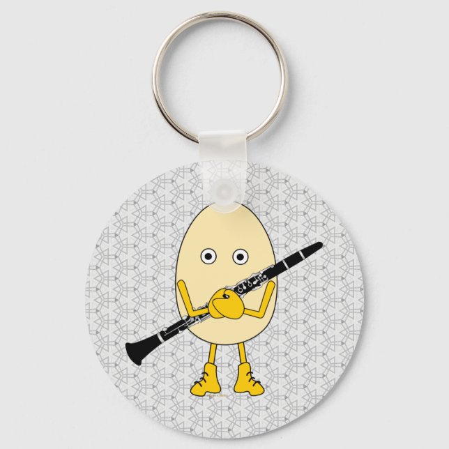 Clarinet Egghead Key Ring (Front)