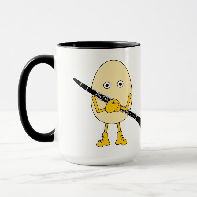 Clarinet Egghead Mug (Left)