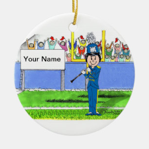 Clarinet - Female Ceramic Tree Decoration