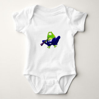 Clarinet Frog Baby Bodysuit