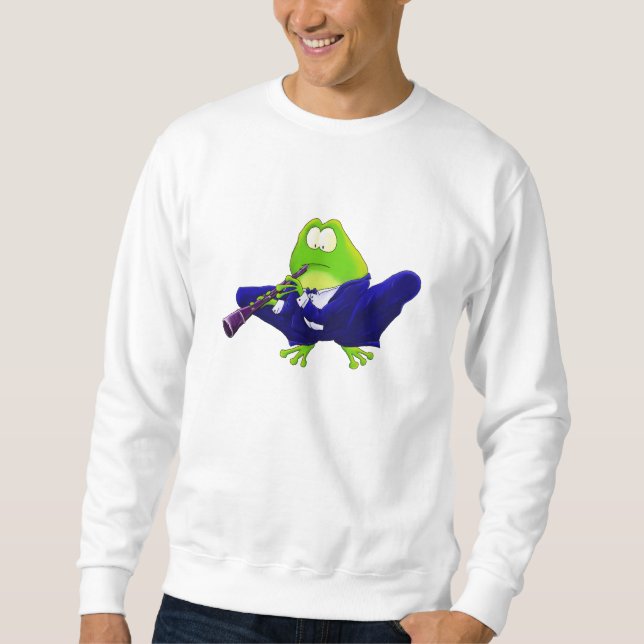 Clarinet Frog Sweatshirt (Front)
