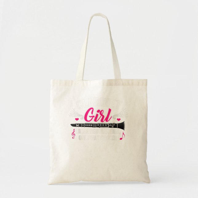 Clarinet Girl Funny Cute Marching Band Gifts Match Tote Bag (Front)