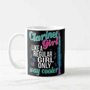 Clarinet Girl Player Marching Band Coffee Mug Gift