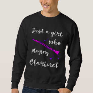 Clarinet Girls Clarinet Music Player Music School Sweatshirt