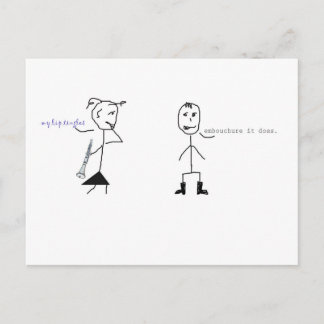 Clarinet Humour Postcard