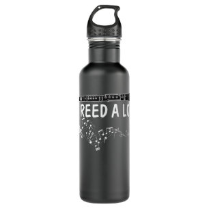 Clarinet - I reed a lot - band gift idea, Funny Cl 710 Ml Water Bottle
