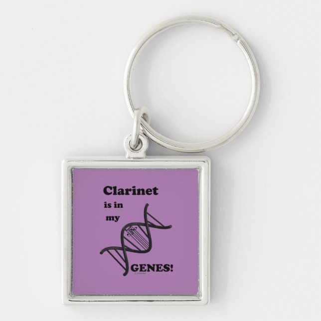 Clarinet in my Genes Key Ring (Front)