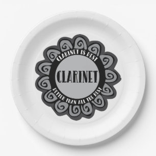 Clarinet is Best Paper Plate