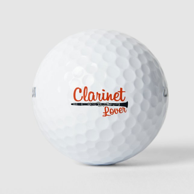 Clarinet Lover Golf Balls (Front)