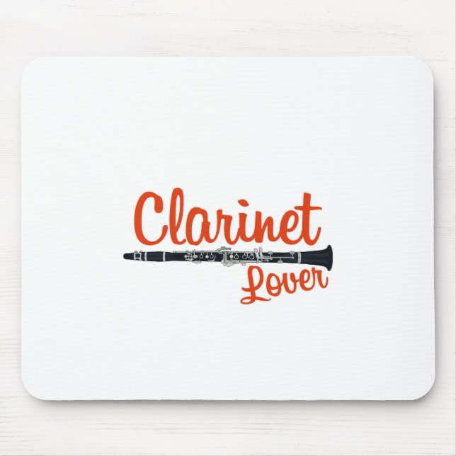 Clarinet Lover Mouse Mat (Front)
