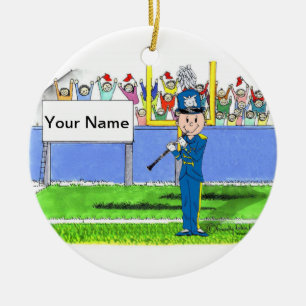 Clarinet - Male Ceramic Tree Decoration