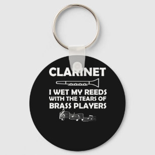 Clarinet Marching Band Wet Reeds With Tears Key Ring