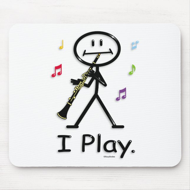 Clarinet Mouse Mat (Front)
