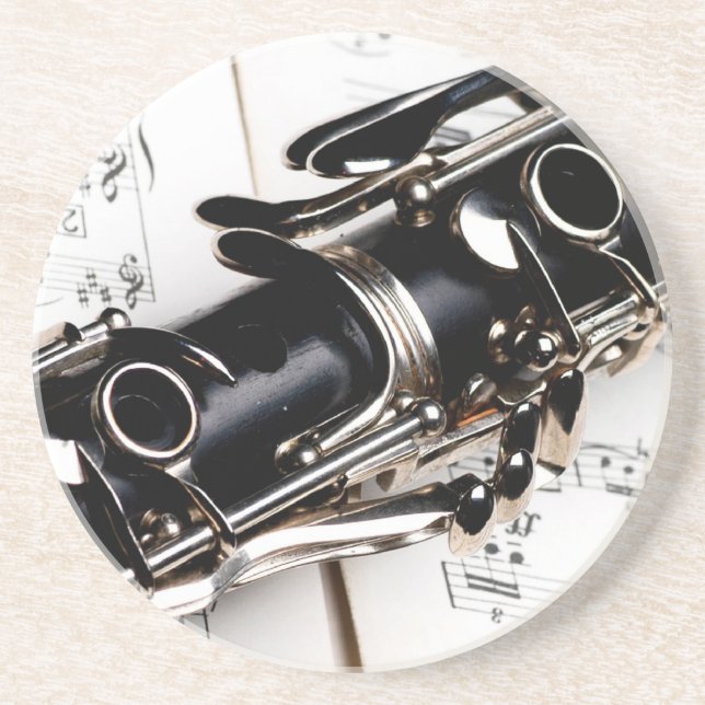 Clarinet Music Coaster (Front)