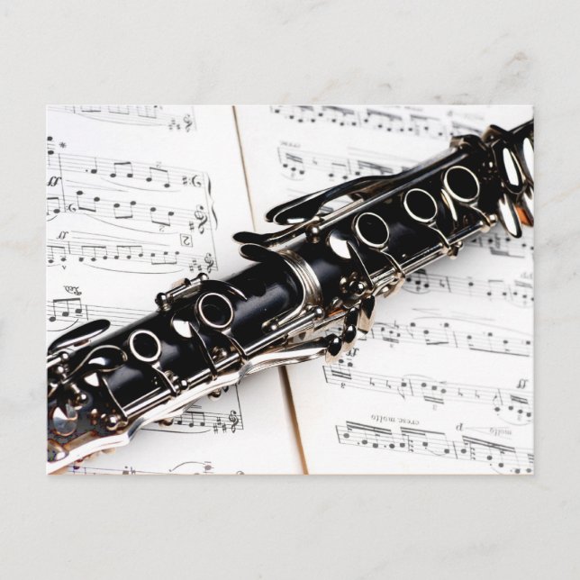 Clarinet Music Postcard (Front)