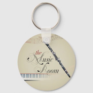 Clarinet Music Room Key Ring