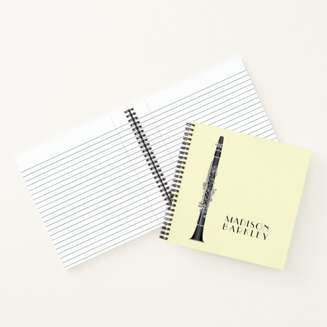 Clarinet Music Teacher Band Musician Notebook (Inside)