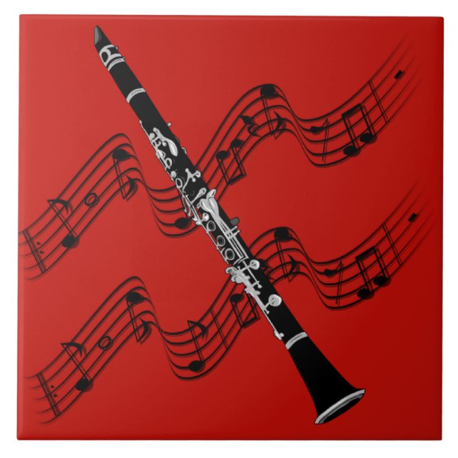 Clarinet Music Tile (Front)