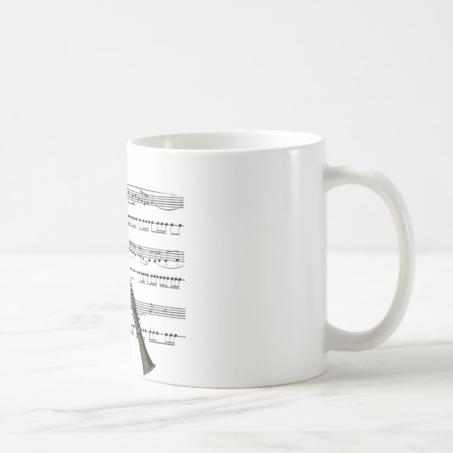 Clarinet musical 09 B Coffee Mug (Right)