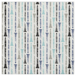 Clarinet Musical Instrument Band Orchestra Blue Fabric