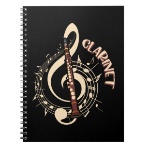 Clarinet Musical Instrument Music Lovers Notebook