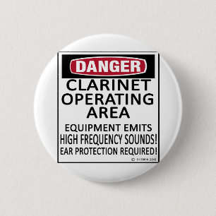 Clarinet Operating Area 6 Cm Round Badge