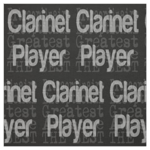 Clarinet Player Extraordinaire Fabric