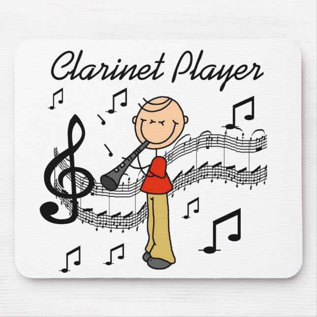 Clarinet Player Mousepad (Front)