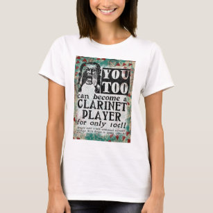 Clarinet Player T-Shirt - Funny Vintage Retro