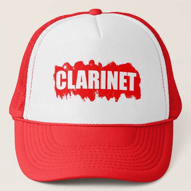 Clarinet player trucker hat (Front)