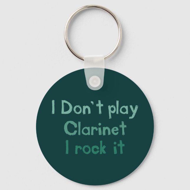 Clarinet Rock It Keychain (Front)