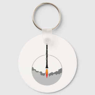 clarinet rocket key ring