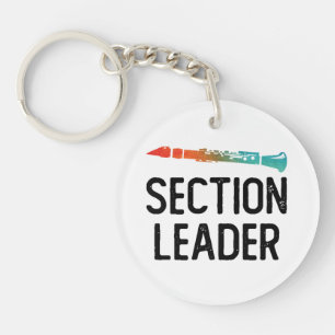 Clarinet Section Leader Marching Band Key Ring