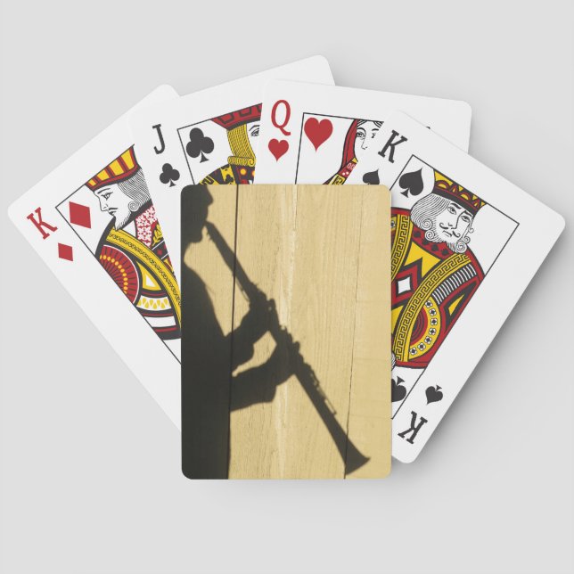 Clarinet Shadow playing cards (Back)