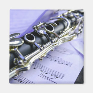 Clarinet Sheet Music Band Orchestra Magnet