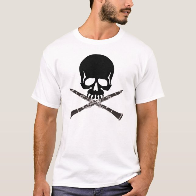 Clarinet Skull T-Shirt (Front)