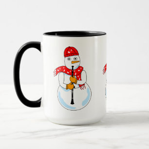 Clarinet Snowman Mug