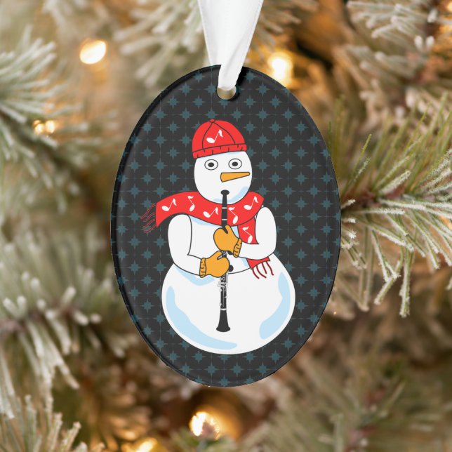 Clarinet Snowman Ornament (Tree)