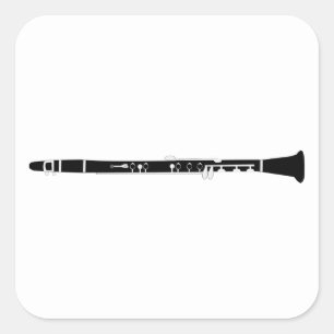 Clarinet Square Sticker